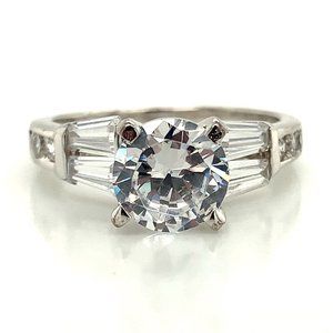 Sterling Silver Engagement Ring